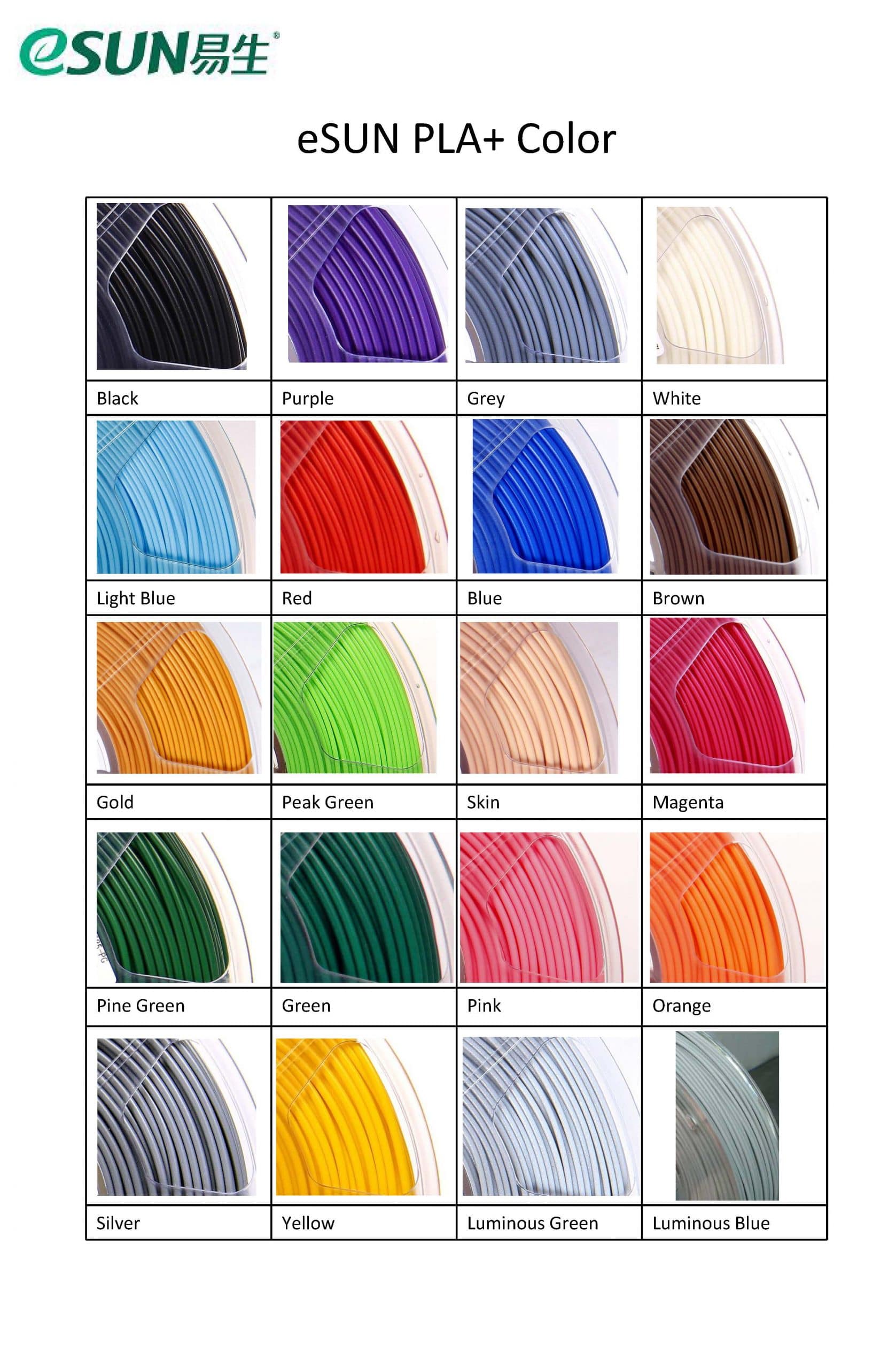 eSUN-Filament-Color-PLA